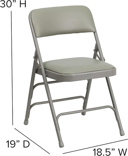 Flash Furniture 2 Pack HERCULES Series Curved Triple Braced & Double Hinged - Image 3
