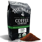 The Bean Organic Coffee Company Holiday Bean (Vanilla Cinnamon Spice), Medium Roast, Ground Coffee, 5-Pound Bag, Café molido tostado orgánico