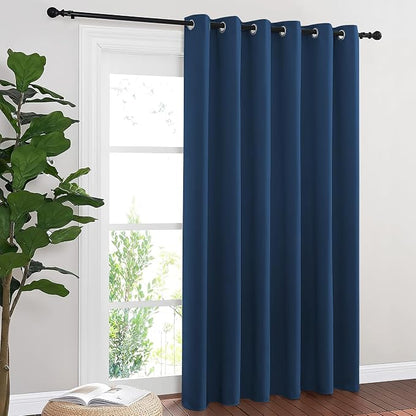 NICETOWN Blackout Sliding Door Curtains 84 Inch Length, Extra Wide Room Divider by NICETOWN
