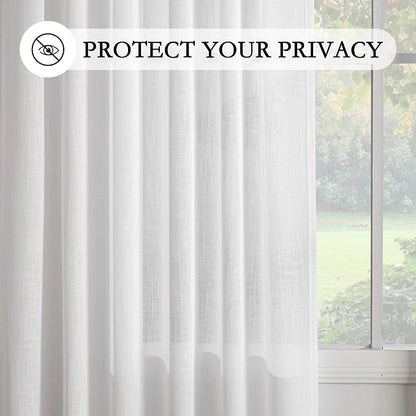 MYSKY HOME White French Door Curtains - Image 5