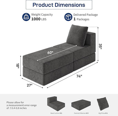 Living&Giving Cloud Sectional Couch - Image 2