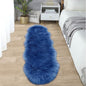 SERISSA 2x6 Fluffy Dark Blue Faux Fur Area Rug by SERISSAHomeDecorCollection