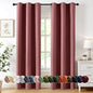 MIULEE Blackout Curtains for Bedroom 2 Panels 40 x 84 Inch Long Dusty Rose | by MIULEE