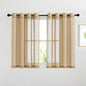 NICETOWN Linen Curtains 45 inch Length by NICETOWN