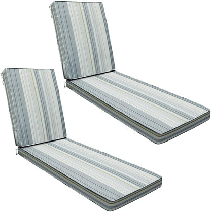 AAAAAcessories Outdoor Chaise Lounge Cushions, Fade-Resistant, Waterproof Patio by AAAAAcessories