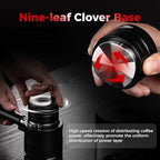 IKAPE 53.3MM Espresso Distributor, Dual-Bearing & High-Speed Rotation Coffee Distributor, Coffee Leveler, Espresso Tamper Tool, Adaptive Height Coffee Leveler for 54mm Portafilters