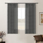 Charcoal Grey Pleated Linen Semi Sheer Curtains 45 Inch Length 2 Panels | by Twodrapes