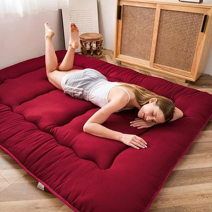 MAXYOYO Japanese Floor Mattress Futon Mattress, Thicken Sleeping Pad Foldable - Image 5
