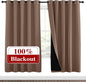 NICETOWN Living Room Completely Shaded Draperies, Privacy Protection & Noise by NICETOWN