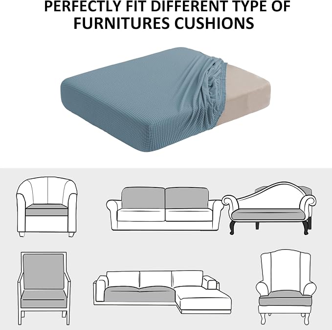 Water Repellent Sofa Seat Slipcovers Stretch Cushion Covers, Seaters Replacement - Image 7