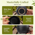Matcha Whisk Set,includes Matcha Bowl,Matcha Whisk and Holder by Bamboo, Spout, Matcha Sifter Strainer Spoon Scoop Chasen Holder Towel- Perfect Japanese Matcha Set(8 Pcs black)