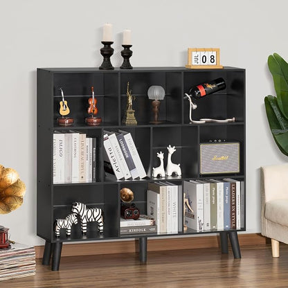 YAHARBO 10 Cube Bookshelf, 3 Tier Bookcase - Image 2