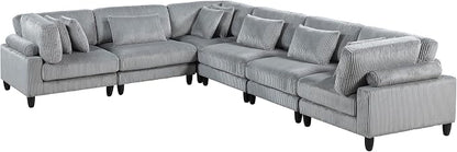 Lexicon 120 Inch Modular Sectional Sofa - Image 7