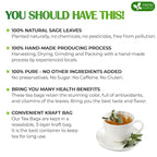 FreshDrinkUS, Premium 35 Sage Leaf Tea Bags, 100% Natural & Pure from Sage Leaves. Loose Leaf Sage Herbal Tea. Made with Natural Material Tea Bags. No Sugar, No Caffeine, No Gluten, Vegan.