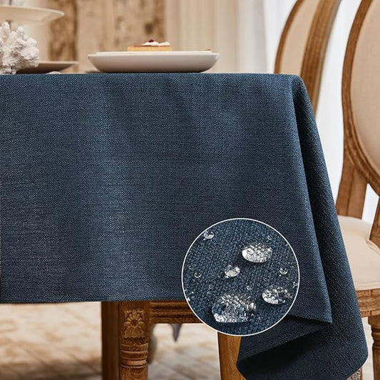 BALCONY & FALCON Rectangle Tablecloth Washable Wrinkle Resistant and Water by BALCONYFALCON