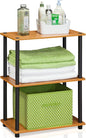 Furinno TURN-N-TUBE Storage Shelves, 3-Tier Book Shelf, Corner Shelf, Toolless by Furinno-FitsYourSpaceFitsYourBudget