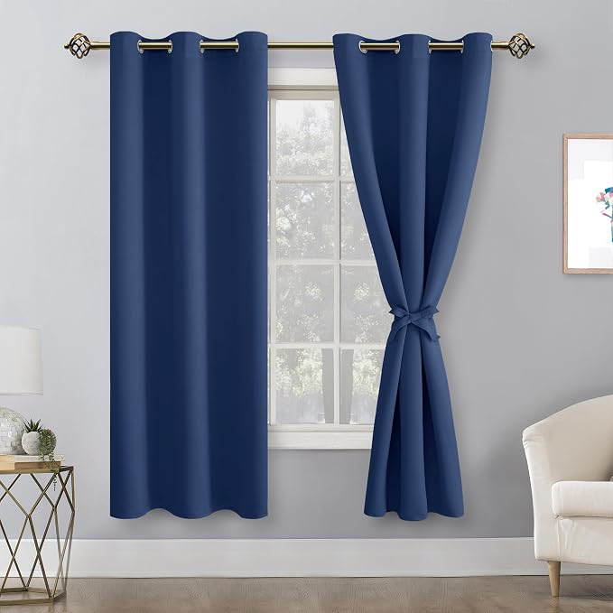 Room Darkening Curtains for Bedroom, 42 x 72 Inch, 2 Panels | Noise Reducing - Image 8