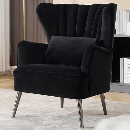 Modern Accent Chair Comfy Wingback Armchair by YUUIJOAA