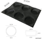Bluedrop Silicone Bun Bread Form Round Shape Bread Tray Perforated Bakery Molds