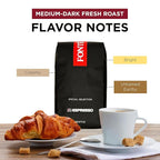 Fonte Coffee Roaster - Whole Bean Coffee - Medium-Dark Fresh Roast - Roasted in Seattle - Single Origin - Sweet, Caramel, Cocoa - 12 oz - F2