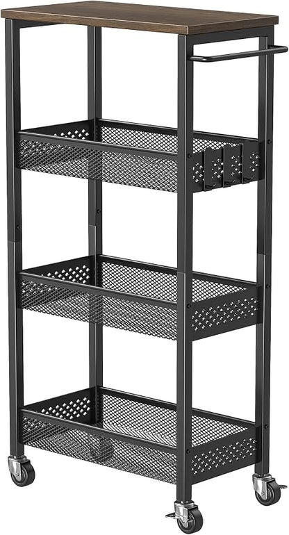 XYZLVSI Slim Storage Cart 4 Tier Fruit and Vegetable Baskets - Image 8