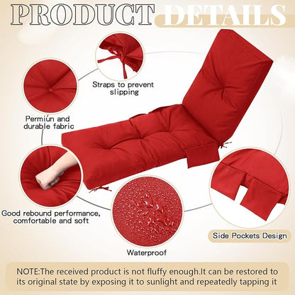 Kigley Outdoor Chaise Lounge Cushions - Image 4