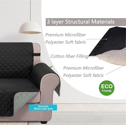 U-NICE HOME Large Sofa Cover Reversible Couch Cover - Image 4