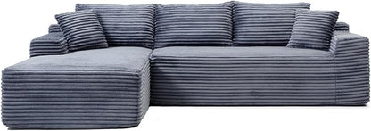 108 Inch Cloud Sectional Couch, Modern Modular Sectional Sofa - Image 9