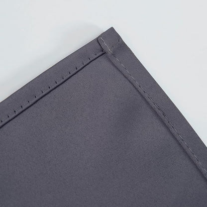 Blackout Curtains 66 x 54 Inch Long Grey Curtains Set of 2 Panels Room - Image 7