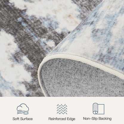 9x12 Area Rug for Living Room, Abstract Washable Large Rugs, Dining Room - Image 7