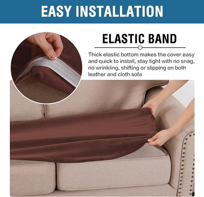 H.VERSAILTEX Velvet Stretch Individual Couch Cushion Cover Plush Cushion - Image 4