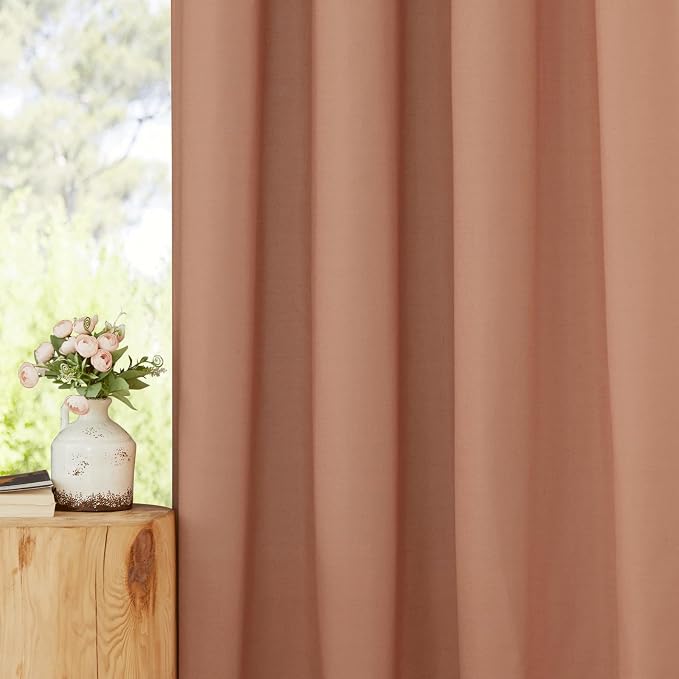 NICETOWN Rustic Linen 96 inch Long Curtains - Image 6