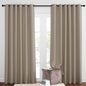 NICETOWN 50% Blackout Taupe Sliding Glass Curtains 2 Panels Set by NICETOWN