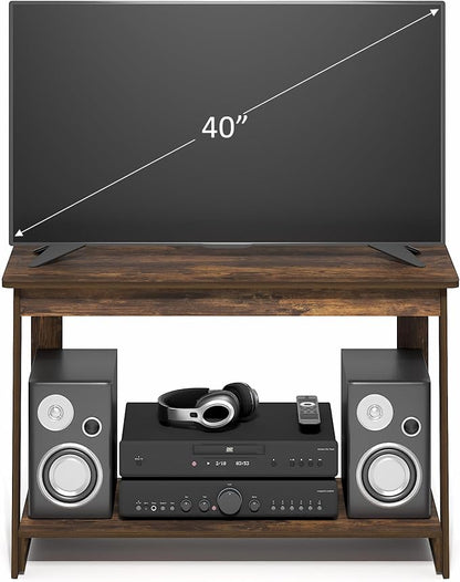 Furinno Beginning TV Stand, 2-Tier Rectangular Entertainment Center - Image 5