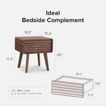 mopio Ensley Mid Century Modern Side Table, Small Accent Tables - Image 2