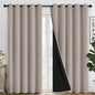 SimpleHome Natural 100% Blackout Curtains Room Darkening Living Room 84L | by SimpleHome
