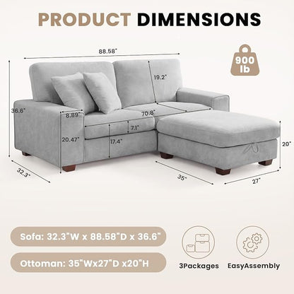 DOPEDIO L-Shaped Sectional Sofa - Image 2