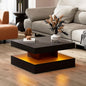 HedoAjim Black LED Coffee Table by HedoAjim