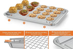 only fire Stainless Steel Baking Sheet with Rack Roasting Pans for Smokers and Pellet Grills Great Kitchen Baking Accessories