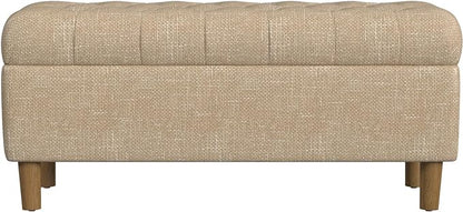 Homepop Home Decor | Tufted Ainsley Button Storage Ottoman Bench by HomePop