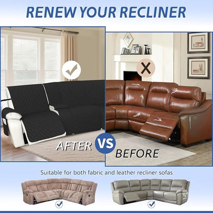Arfntevss Recliner Sectional Couch Covers 1OO% Waterproof L Shape Sofa Cover - Image 6
