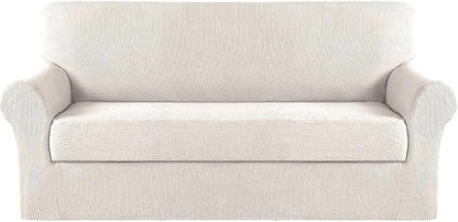 Turquoize Stretch Sofa Slipcover 2 Pieces Sofa Cover Couch Cover by Turquoize