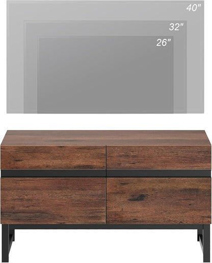 WAMPAT Modern TV Stand for 26-40 Inch TVs, Wood Entertainment Center - Image 5