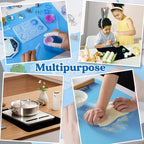 LET'S RESIN 3-in-1 Silicone Mat - 15.7" x 11.7" Nonstick & Nonslip Craft Mat, Heat-Resistant for Resin, Paint, Clay