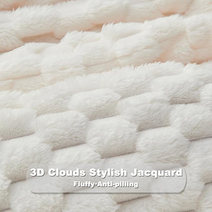 NEWCOSPLAY Fleece Clouds Cozy Queen Blanket - Image 5