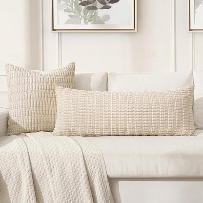 MIULEE Lumbar Corduroy Throw Pillow Cover - Image 3