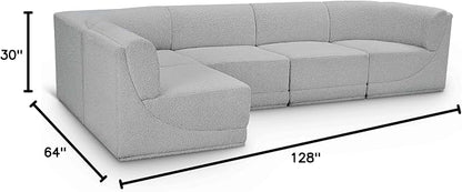 Meridian Furniture 118Grey-Sec5A Ollie Collection Modern | Contemporary Modular - Image 3