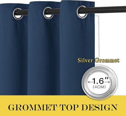 NICETOWN Blackout Curtains 72 inches Long, Grommet Privacy Window Thermal - Image 3
