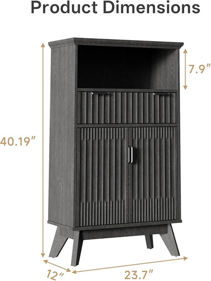 Fatmok Buffet Cabinet with Storage, Wood Buffet Sideboard Console Table - Image 2