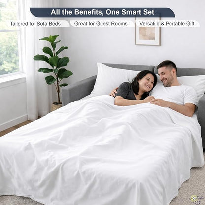 Cottington Lane Sleeper Sofa Sheets Queen Size, 4 Piece Premium Quality 100% - Image 6